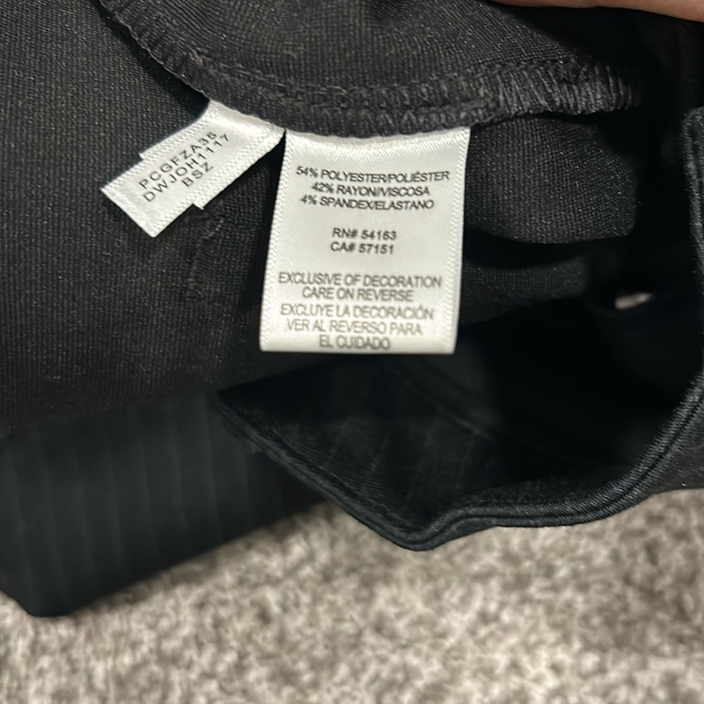 DKNY Black Striped Pants L - Picture 5 of 6